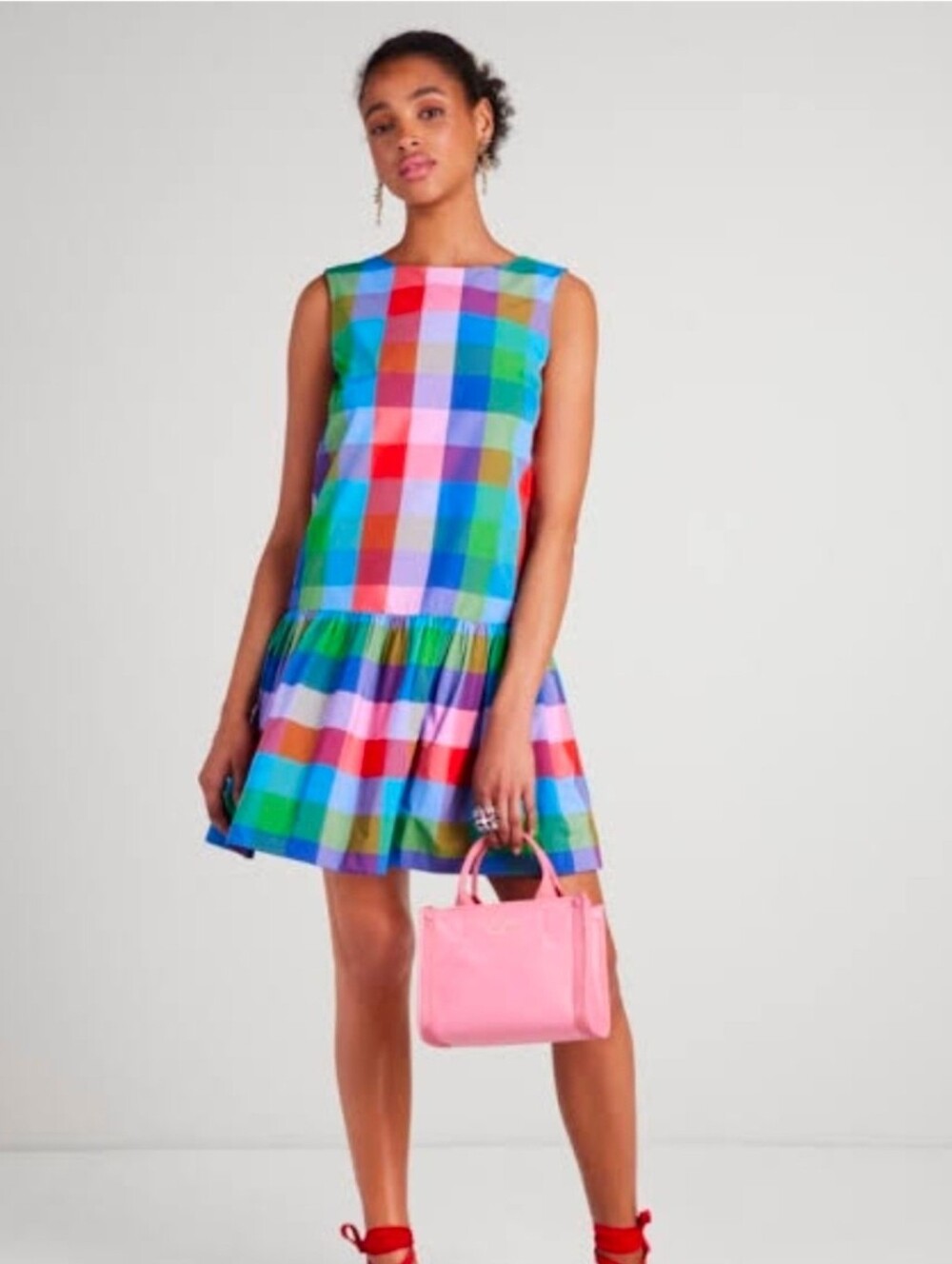 NWT Kate Spade Madras Shift Dress. S.